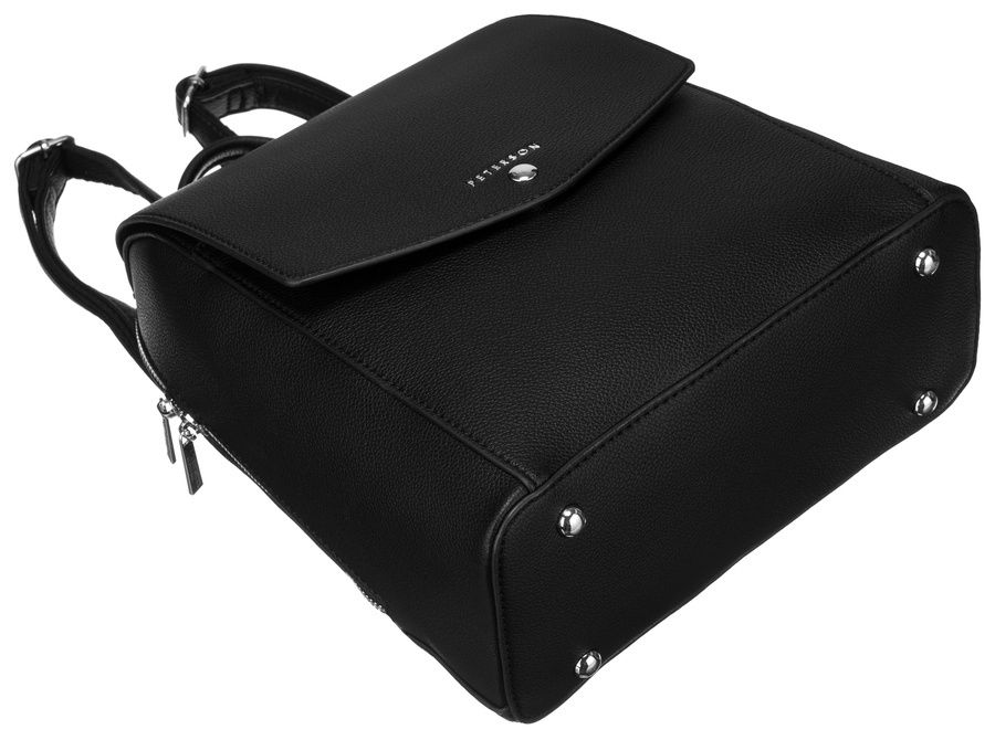 stylowy plecak damski z klapką - peterson