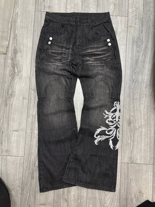Джинси Y2K / Washed Потерті Штани Джинсові Baggy Y2K SK8