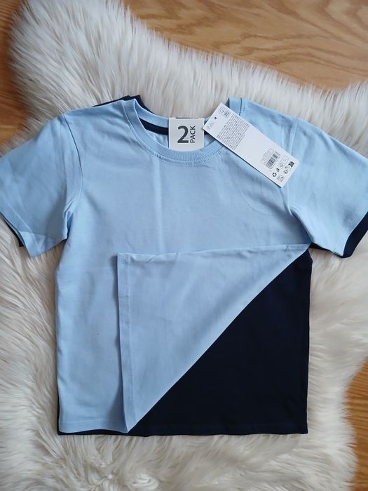 Zestaw bluzki t-shirt chłopięce 122