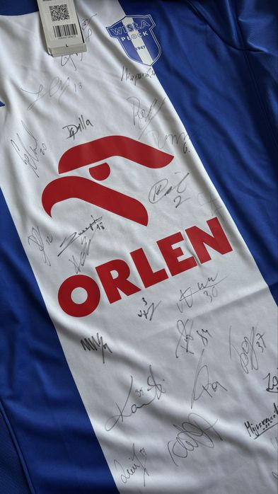 Koszulka Wisła Płock 2025/2026 Adidas z autografami całej drużyny nowa