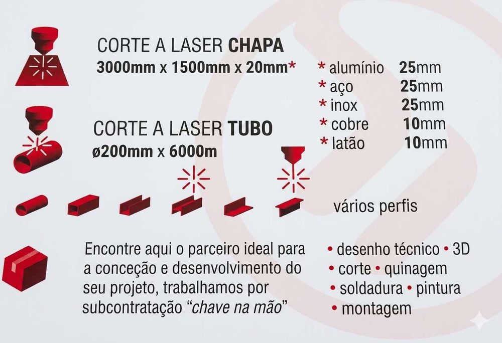 CORTE LASER DE TUBO , CORTE LASER DE CHAPA , CORTE LASER DE PERFIS