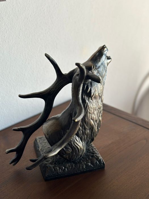Cabeça de Veado em Bronze