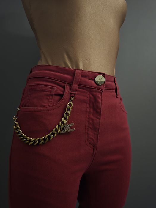 Spodnie, jeansy, skinny wyższy stan, Elisabetta Franchi rozmiar 26