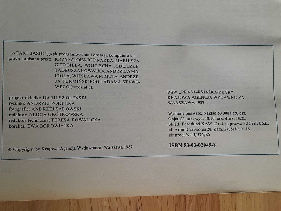 Podręcznik programowania Atari Basic