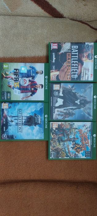 Konsola xbox one 500GB, pad, kabel hdmi, 5 gier