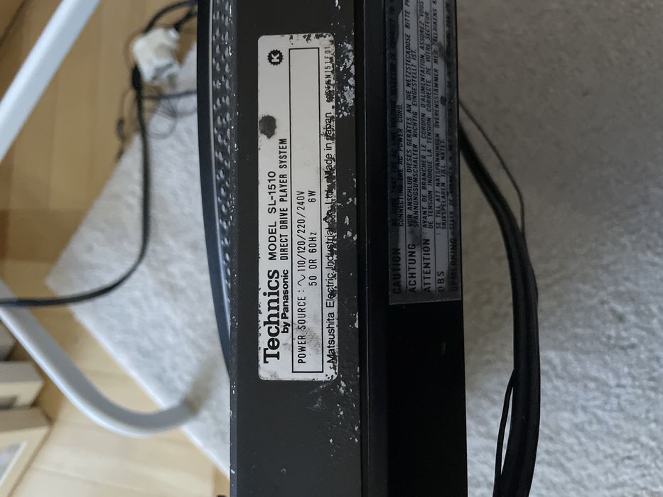 Gramofon Technics SL 1510 vinyl turntable hiphop DJ