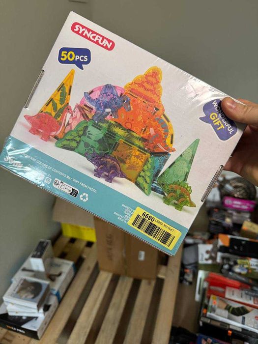 Магнітний конструктор SYNCFUN на 50 деталей динозаврів