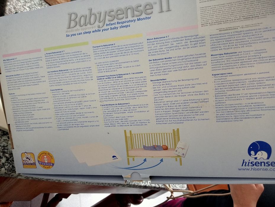 Verificação de respiração do bebê