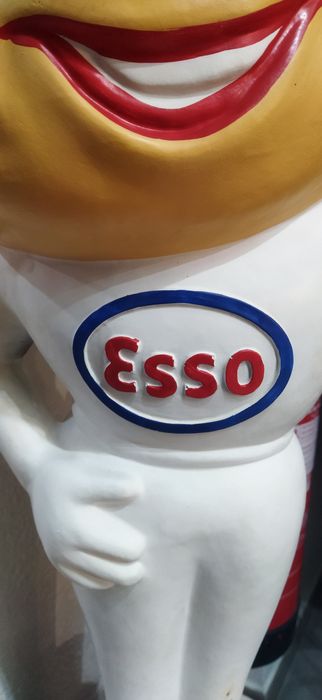 Boneco ESSO publicitário em resina, Vintage, Retro