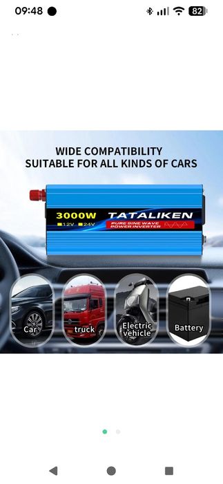 ЧИСТИЙ СІНУС інвертор 12v 220v tataliken 3000w чистий синус преобразов