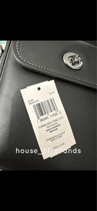 Чоловіча сумочка COACH Turnlock Crossbody Bag мужская сумка кожаная