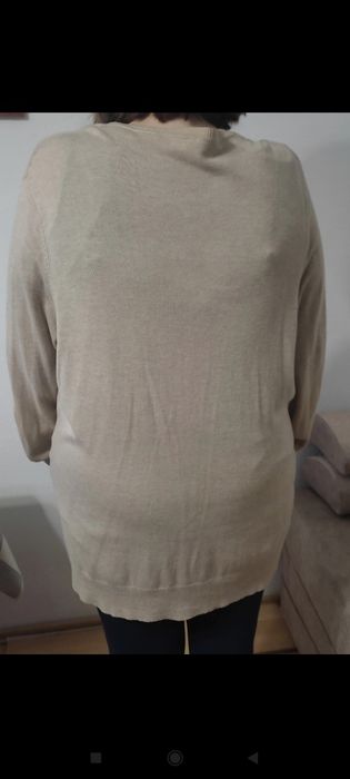 Sweterek długi, beżowy C&A, r.XXL