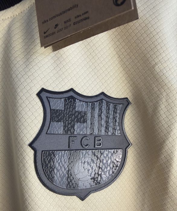 FC Barcelona Szara koszulka Nike wyjazdowa 25/26 Robert Lewandowski 9 rozmiar:L UCL