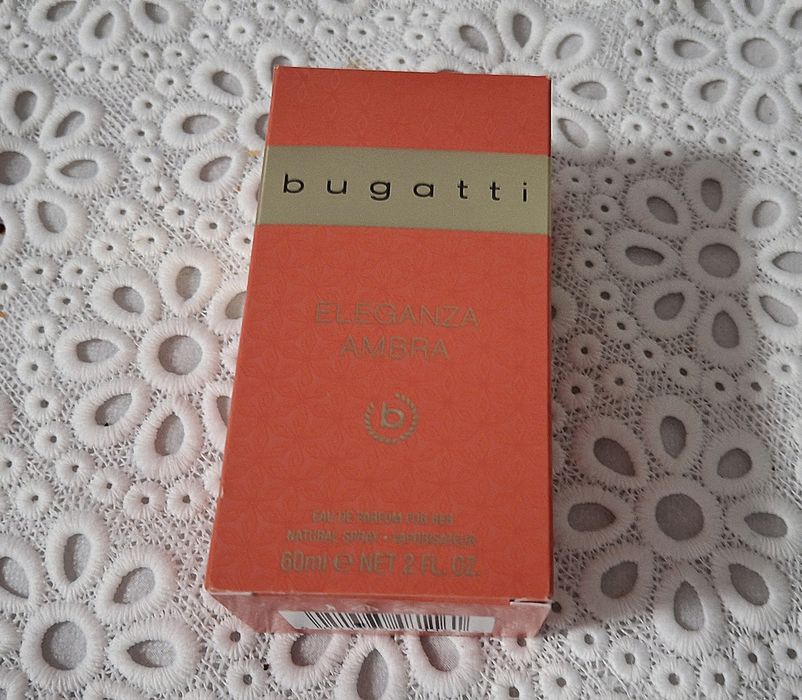 Perfum damski Bugatti Eleganza ambra 60 ml nowy