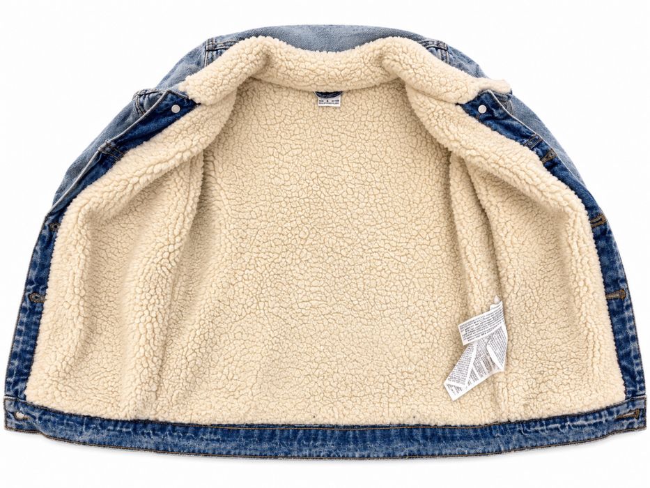 Джинсова куртка з хутром Zara 128 зріст