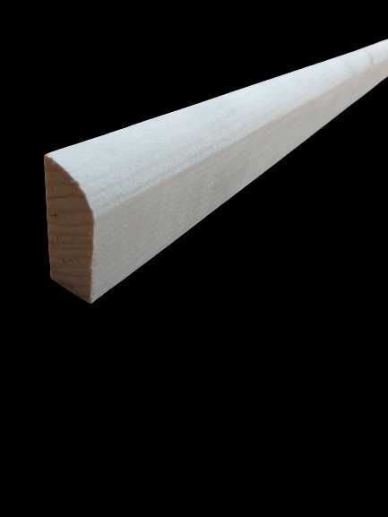 LISTWA DREWNIANA 50mm x 15mm COKÓŁ przypodłogowa podłogowa świerkowa