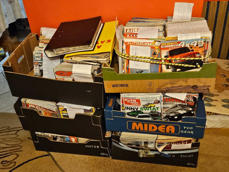 Czasopisma motoryzacyjne - pakiet ok. 1500 egzemplarzy