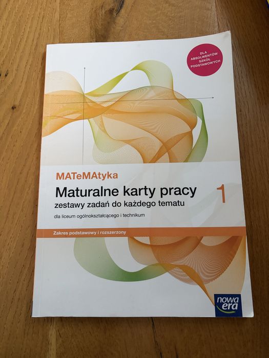 Niewypełnione Maturalne karty pracy matematyka nowa era 1