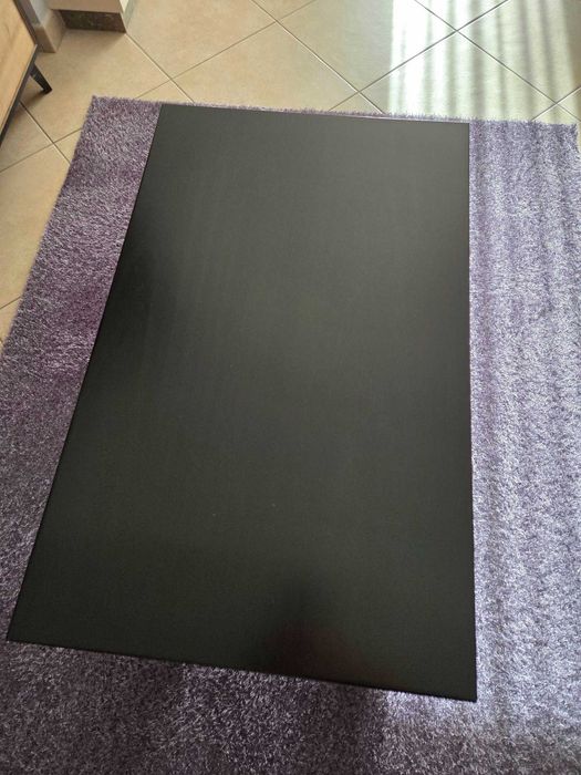 Mesa Centro madeira, pintada de preto