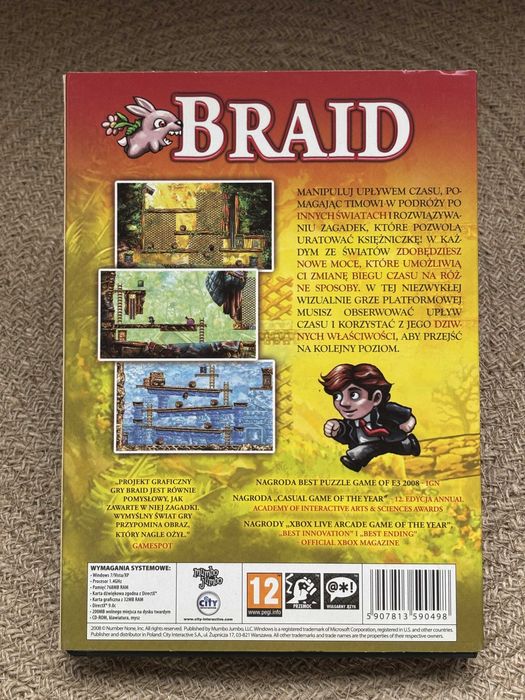 Braid – gra PC DVD – Polska wersja językowa