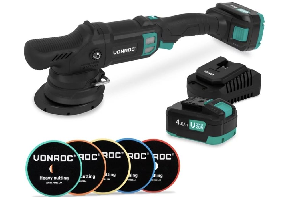 Шлифовальная машина PRO Double Grinder 20 В – Ø 125 мм |