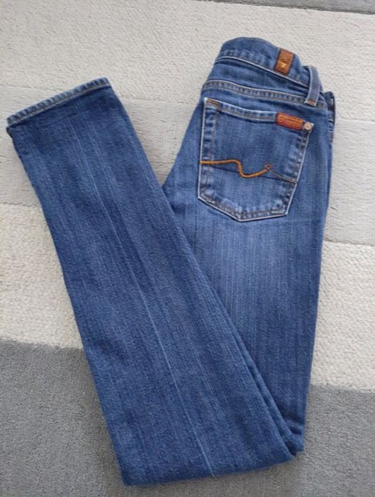 7 for all mankind rurki spodnie elastyczne xs skinny 25 xs s