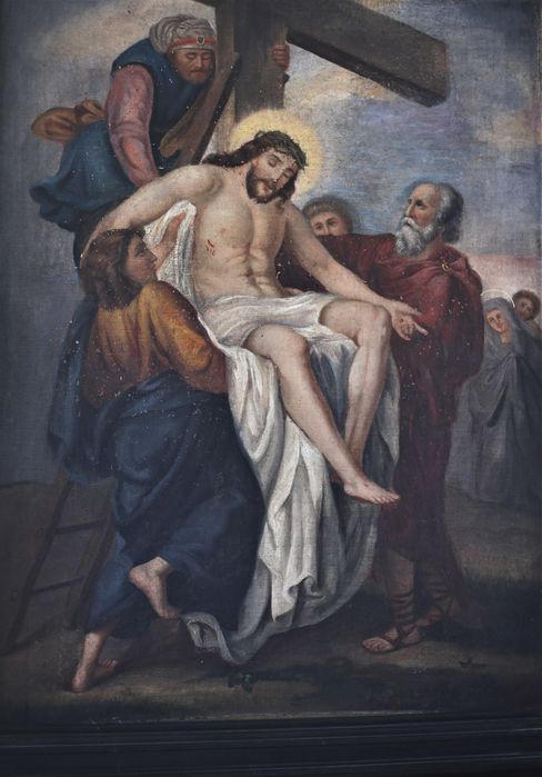 Zdjęcie z krzyża obraz olejny