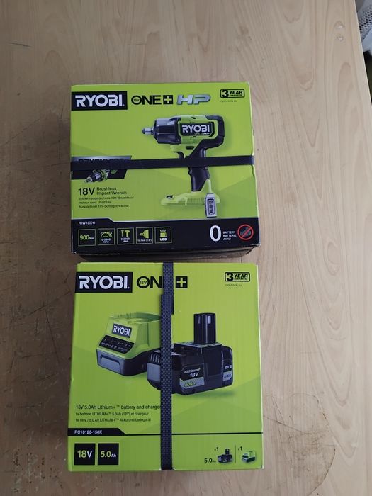 Klucz udarowy RYOBI + akumulator
