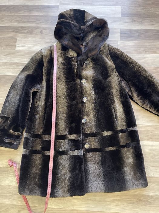 Шуба натуральная мутон Xxl