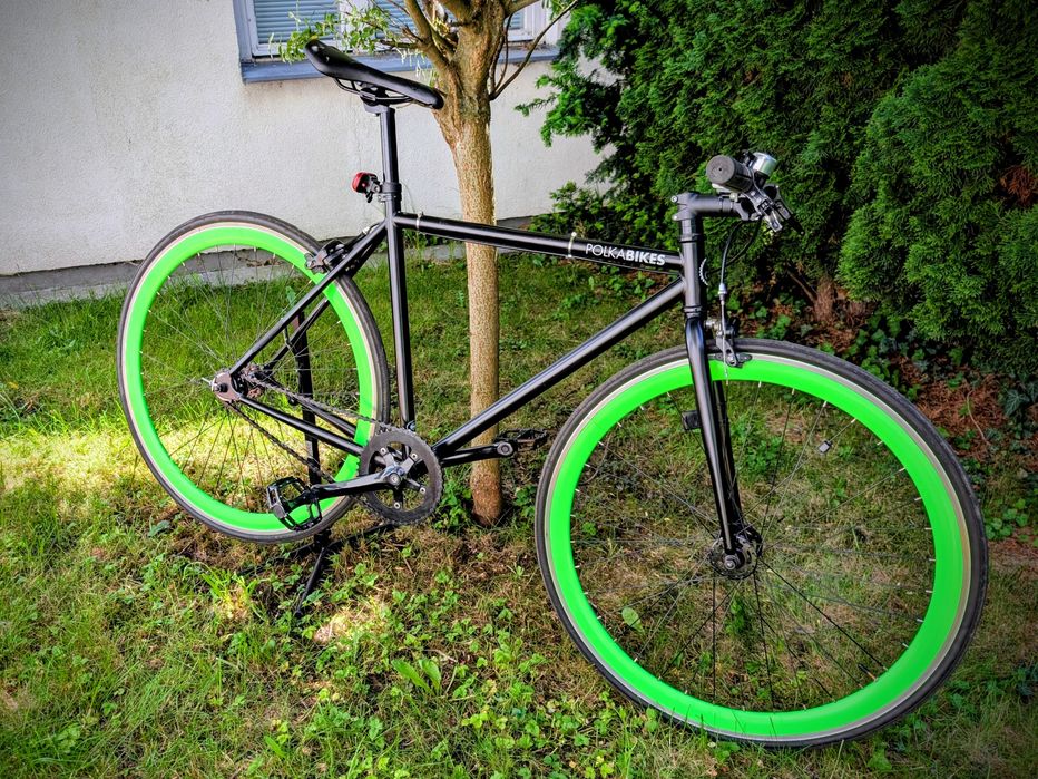 Rower Polka Bikes Zorza ostre koło  szosa retro vintage