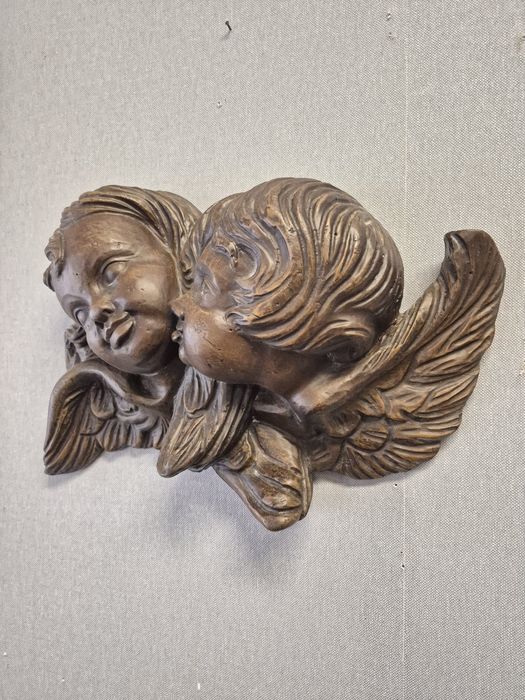 Escultura decorativa de Querubins - Resina | Estilo clássico.