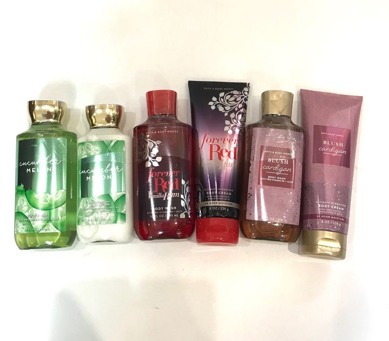 Гель для душу, міст, крем для тіла, лосьйон Bath and body works