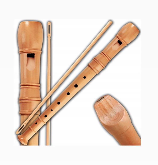 Flet drewniany prosty instrument PREZENT