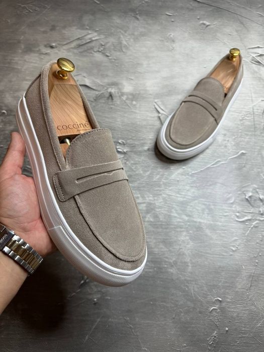 Мужские мокасины 40-45 замш