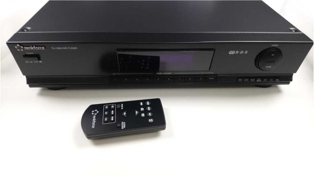 Renkforce TU-1000 HIFI Tuner radiowy FM/RDS | Stan IDEALNY, jak NOWY!