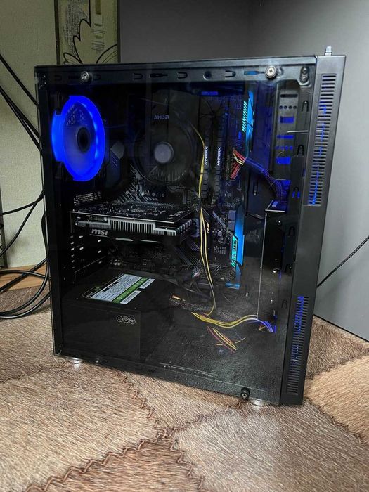 Компьютер Asus TUF B450 Plus Gaming, AMD Ryzen 5 1600, DDR4 16 GB 3,2 Ghz, SSD HDD.