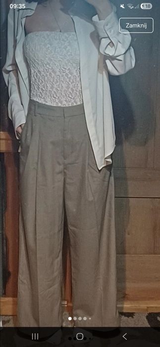 Skracane spodnie h&m