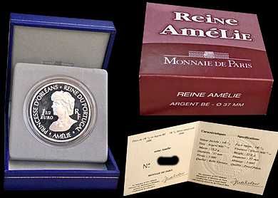 Moeda França 1 1/2 Euro "Reine Amélie" 2006