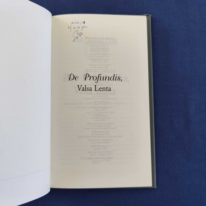 José Cardoso Pires - De Profundis, Valsa Lenta
