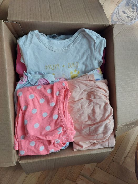 Paczka ubranek letnich dla dziewczynki rozmiar 74/80