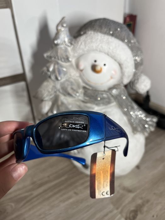 Niebieskie dzieciece okulary przeciwsloneczne