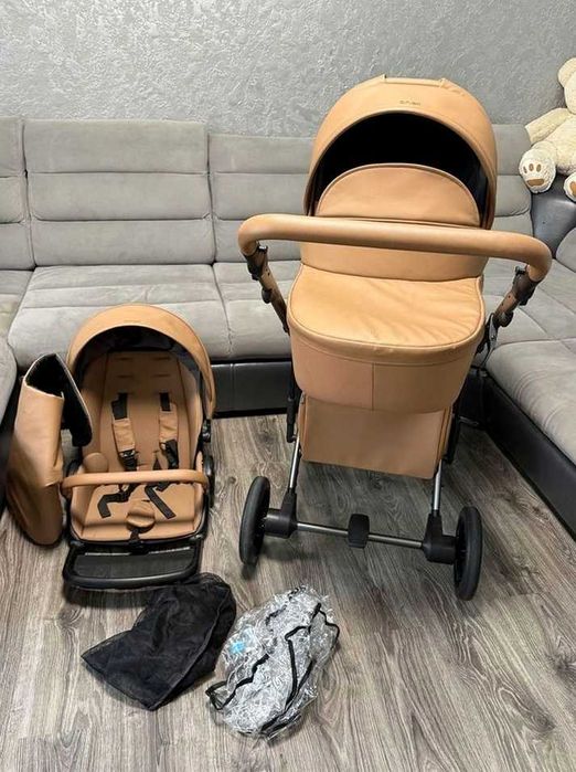 Wózek Anex e/type 2w1 — gondola + spacerówka, stan bardzo dobry, komplet