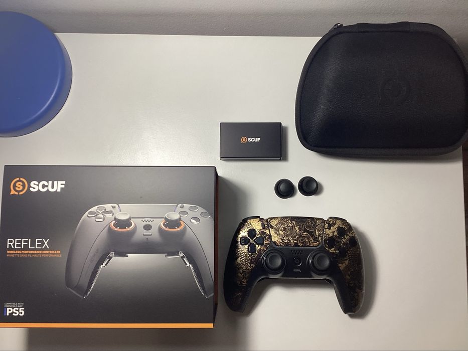 SCUF Reflex Personalizado – Edição Dragão Dourado + Bolsa Rígida