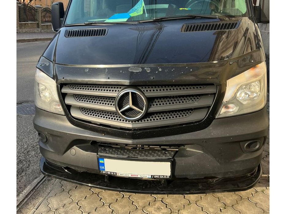 Mercedes Sprinter 2013-2018 Передня лип накладка (ABS)