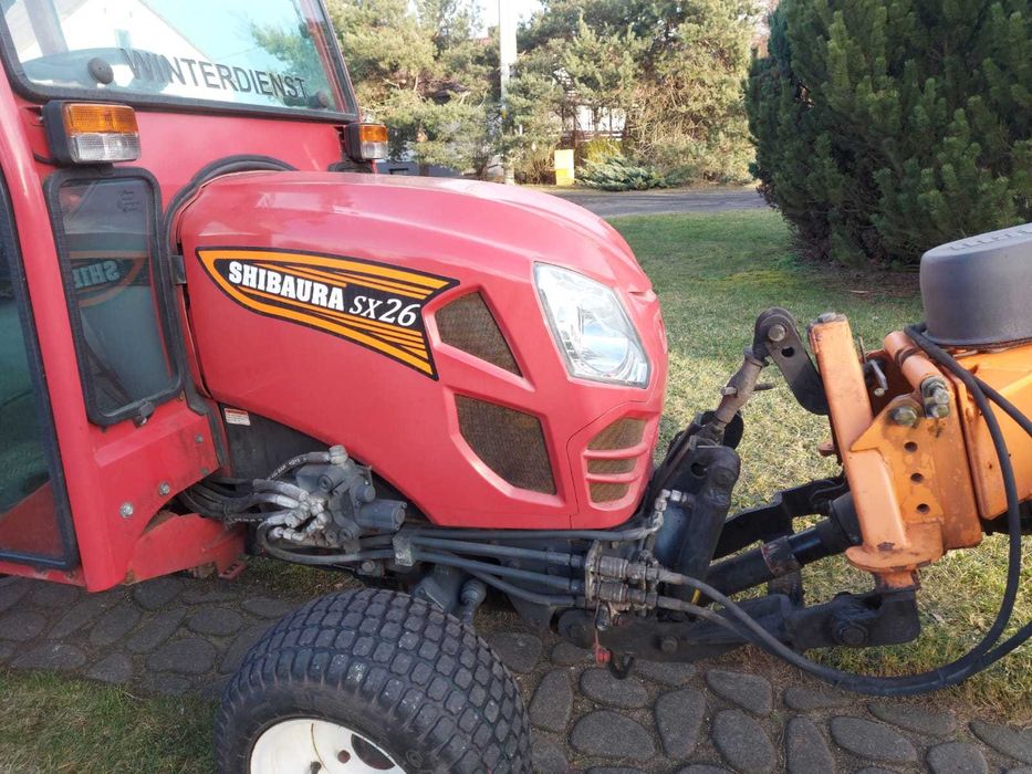 traktorek komunalny Shibaura SX26 rok 2015 kabina , 4x4