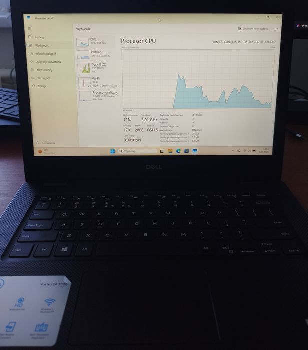 Szybki Dell Vostro 14 | i5 10. Gen | 16GB RAM | Win 11 Pro + Office