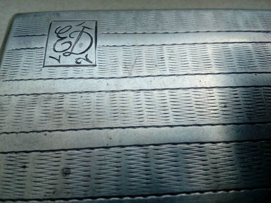 Papierośnica srebro 800