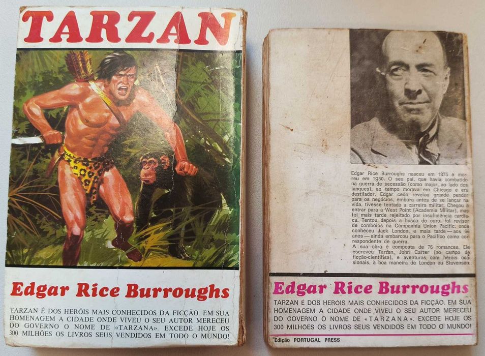 Coleção completa do Tarzan (24 números), editada pela Portugal Press, a partir de 1971