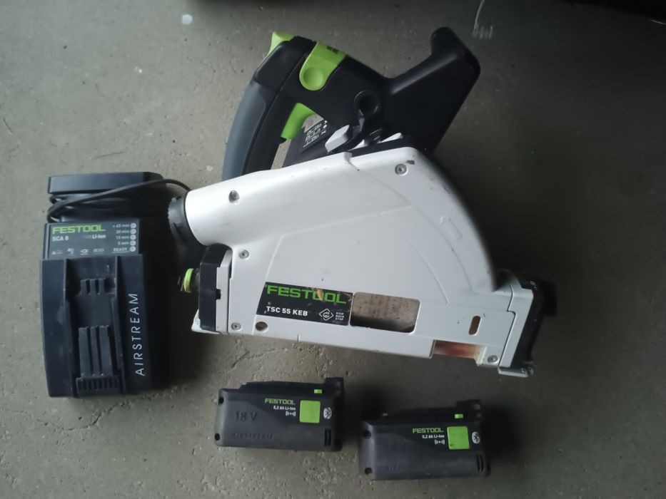 Zagłębiarka akumulatorowa Festool TSC 55 KEB 2x Aku 5,2 ah bluetooth+ SCA 8