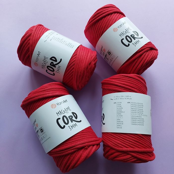 Пряжа YarnArt Macrame Cord 3 mm